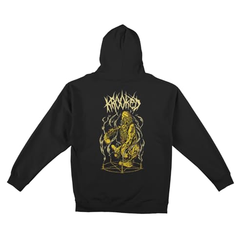 Krooked Skateboards Hoody Necro Shmoo Zip Black/Cream
