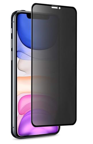 Image of 100FIT for iPhone XR, iPhone 11 Edge to Edge Anti Spy Privacy Tempered Glass with Easy Installation Kit | Black (Pack of 1)