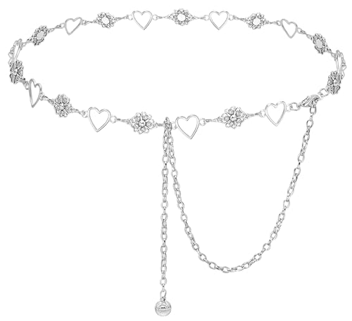 Waist Chain for Women Adjustable Belt Body Belly Chain for Dresses Jeans