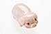 WitnyStore Tiny ¾ Inch Long Pink Standing Pig Figurine - Miniature Hand Made Painted Ceramic Pigs Swine Hog Piglet Livestock Farm Animals Cute Porcelain Decorative Collectible Figurines Décor Gifts