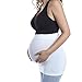 Produktbild +MD Maternity Belly Band Nahtloser Rutschfester Silikon-Extender für Schwangerschaft und Postpartale Unterstützung WeißS