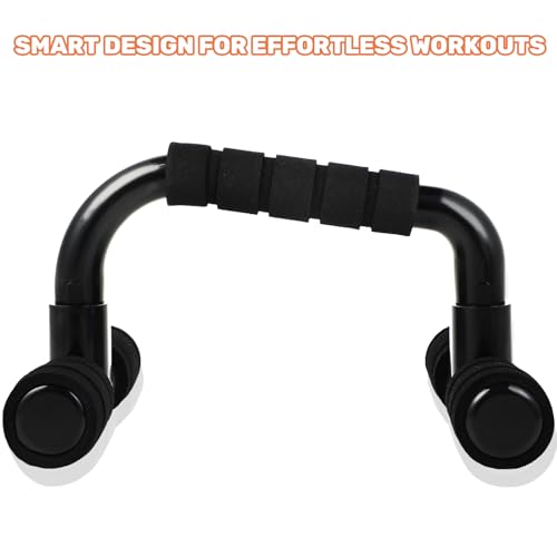 Soporte para Flexiones Push Up Bars Stand con Mango de Espuma Antideslizante Barras de Acero Inoxidable Set de 2 para Entrenamiento Muscular y Fuerza - Imagen 5