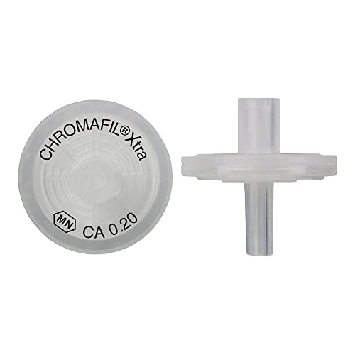 MACHEREY-NAGEL 729254 CHROMAFIL Extra CA Syringe Filter, Labeled, 0.2µm Pore Size, 13 mm Membrane Diameter (Pack of 100)