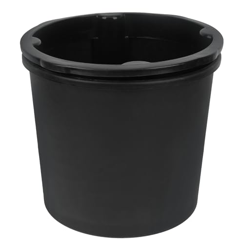 BIUDECO Potato Planting Bucket Black Round Double-Layer Vegetable Growth Container 29cm Top Diameter 26.5cm Height Gardening Supply for Outdoor Potato Cultivation