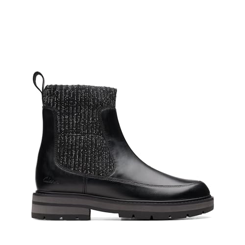 Botte mi-mollet fille Clarks Prague Top K chaussure cuir enfant