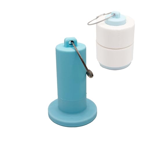 Image of Rollie Holdie - Medical Tape & Gauze Roll Holder with Keyring Attachment - Compact and Portable (Baby Blue, 2 Inch Holder)