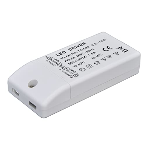 LED Transformer, 18W Waterproof 50HZ Flame Retardant Shell Current LED Driver