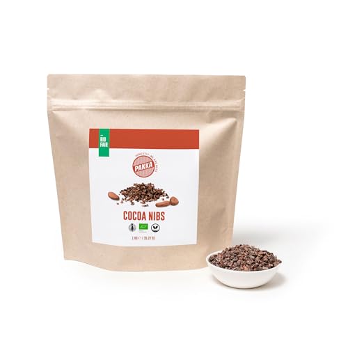 PAKKA Bio Kakao Nibs, 1kg, Öko & Fair, Cacao Cocoa Nibs, direkt hergestellt und abgefüllt vom Produzenten in Kolumbien, vegan 1000g PAKKA Bio Kakao Nibs, 1kg, Öko & Fair, Cacao Cocoa Nibs, direkt hergestellt und abgefüllt vom Produzenten in Kolumbien, vegan 1000g