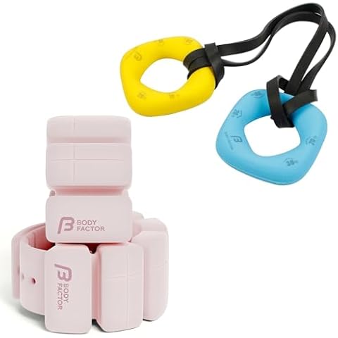 Wearable Silicone Wrist Weights in Adjustable Sizes and Single Resistance Exercise Bands with Comfortable Handles Cover