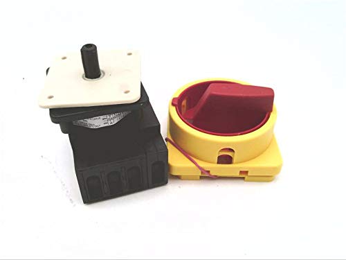 SALZER H226-41400-033M4 M-Padlock Device Yellow/RED, 4 Pole, Disconnect Switch, AC-21 AMP:32 AMP, AC-23 AMP:11KW 380-440 Volt