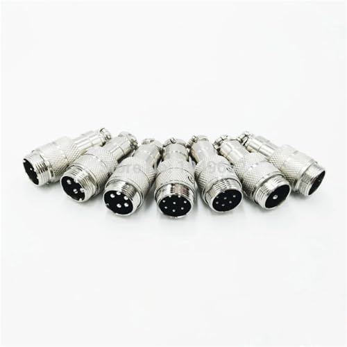 Evite desconexiones con el conector GX16D macho de 6 pines y sistema circular push-pull