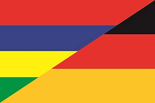 Drapeau Maurice Allemagne grand format 150x250 pavillon extérieur haute résistance U24