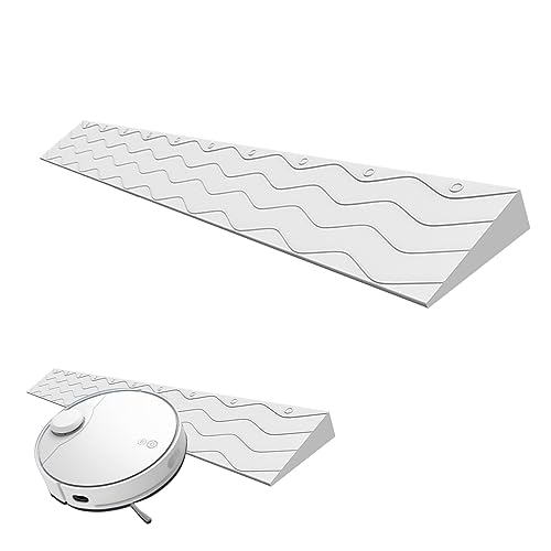 TRUNXUCL Threshold Ramps for Doorways, Wheelchair Scooter Threshold Ramp, Non-Slip Textured Surface, for Indoor or Outdoor, Bathroom, Doorways (Color : Grå, Size : 100x10x4cm)
