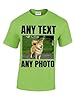 Customisable Cotton T Shirt | Add Your Photo or Text Front & Back | Personalised Fashion for Men & Women | Ideal for Birthdays & Promotions, Red, Cotton #4