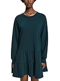 überschnittene Schultern edc by ESPRIT Mini-Sweatshirt-Kleid mit Rüschen