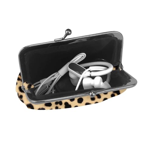 Coin Purse Vintage Pouch Buckle Clutch Bag wild animal leopard print (2) Kiss-lock Change Purse Clasp Closure Wallets For Women4