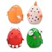 Wieppo Dog Squeaky Toys for Dogs Latex Dog Toys Squeaky, Durable Squeaky Dog Toys for Small Dogs and Medium Dog Toy, Assorted Color Small Dog Toys for Chase, Fetch, Gentle Chew