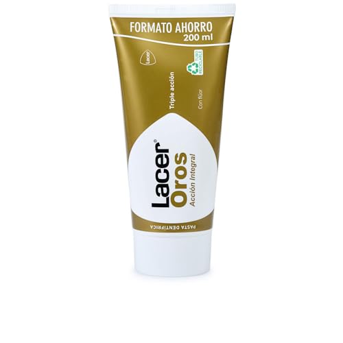 LACER OROS - Pasta de Dientes 200 ml, Protección Bucodental Integral, Triple Acción, Previene el Sangrado, Reduce la Sensibilidad Dental, Protege Contra la Caries