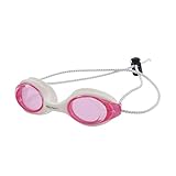 Dolfin Bungee Racer Swim Goggles (Pink White)