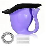 Potty Training Toilet Newborn Potty Training Newborn Potty Hat Elimination Communication with 2pcs Cotton Fleece Cozy for Indoor & Outdoor Purple