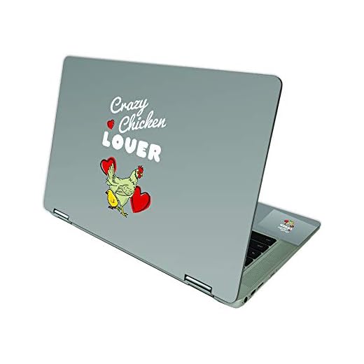 MightySkins Skin compatível com HP Chromebook x360 14 (2021) - Crazy Chicken Lover | Capa protetora de decalque de vinil durável, exclusiva | Fácil de aplicar e mudar estilos | Feito nos EUA