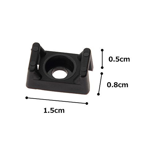 Attaches de câble haut de gamme Panduit TM3S8-C100 polypropylène noir durable - 5