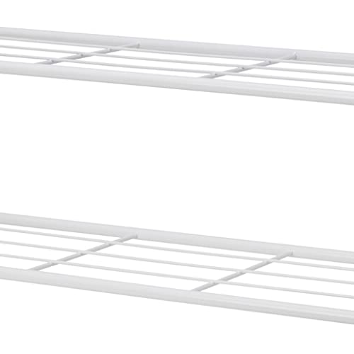 Rack de rangement pour chaussures d'entrée empilable à 2 niveaux robuste