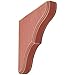 Ekena Millwork BKTWD02X10X10STRD Stratford Wood Vintage Decor Bracket, 1 3/4"W x 10"D x 10"H, Salvage Red