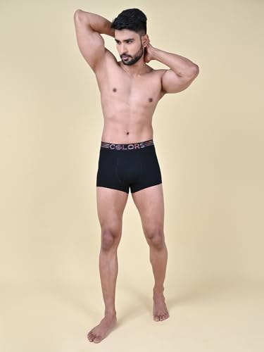 Image of Rupa Colors Solid Trunk for Men, Cotton Blend, Outer Elastic, Regular Fit, Pack of 1