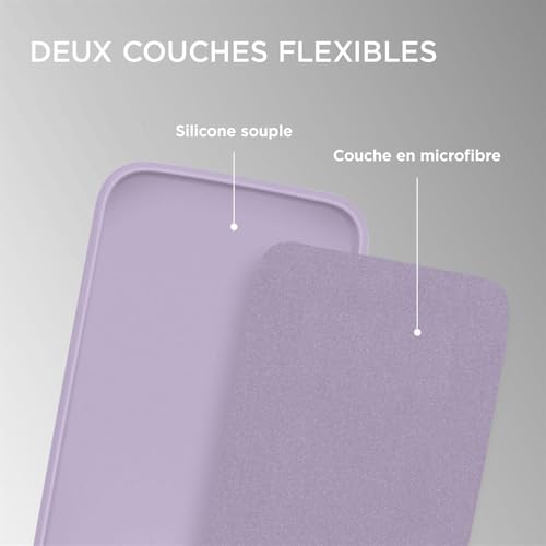 Coque Samsung S26 Ultra ONEFLOW silicone lilas avec protection camera