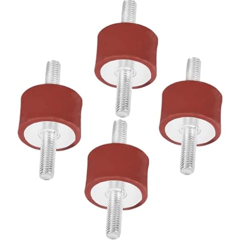 Rubber Mounts M8 x 23 Anti Vibration Silent Block, Vibration Insulation Brackets Shock Absorber Rubber Holder Car Boat Coils 30 x 20 Pack of 4 Cover