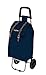 Colombo Carrello Porta Spesa, Acciaio, Blu Scuro, Capacità: 40 L