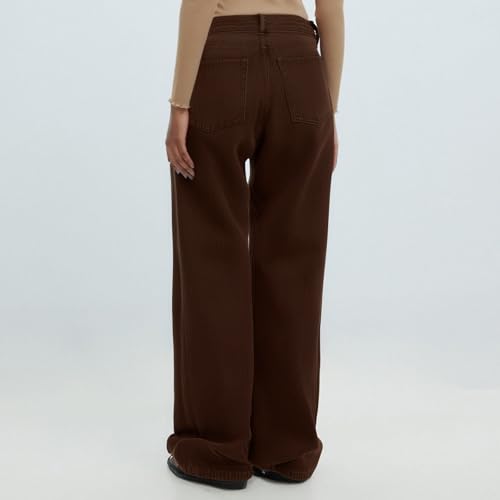 Baggy Jean for Woman Summer Wide Leg Jeans Vintage High Waisted Straight Stretch Denim Pants with Pockets4