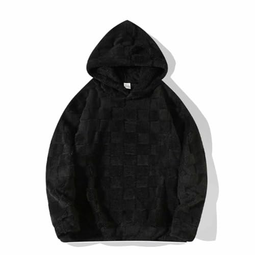 Mens Pajamas Set Fluffy Flannel Loungewear Textured Pullover Hoodie Pjs - image 8