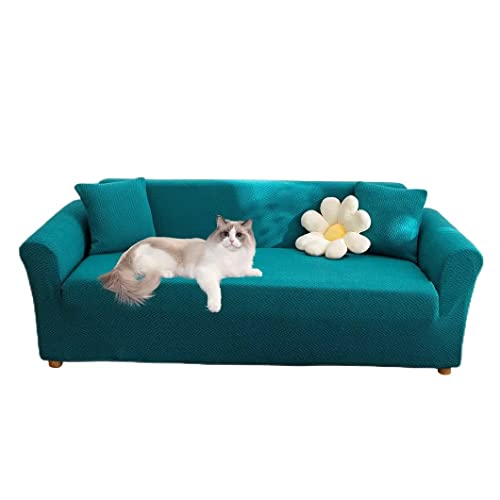 ソファーカバー 3人掛け 北欧風 肘付きソファーベッドカバー ストレッチ 犬猫対策 高弾性 保護カバー 傷防止 爪とぎ防止 滑り止め ストレッチ クッションカバー 伸縮素材 撥水加工 滑り止め 防塵 汚れ防止 四季通用 無地 ソファ フィット 洗える クッ