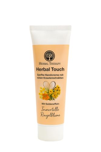 Herbal Therapy Handcreme 100ml | Luxuriöse Pflege mit Ringelblume & Immortelle | Zieht schnell ein, nicht fettend | Spendet intensive Feuchtigkeit | Seidig-weiche Hände