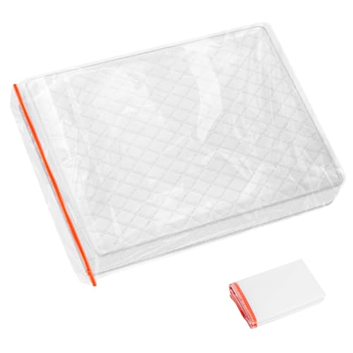 Housse Matelas 90 x 200 x 30 cm, Protege Rangement Matelas avec Zip, Réutilisable Housse de Protection pour Matelas, Imperméable et Résistant aux Déchirures Housse...