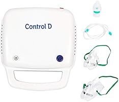 Control D Blue & White Compressor Complete Kit Nebulizer with Child and Adult Masks