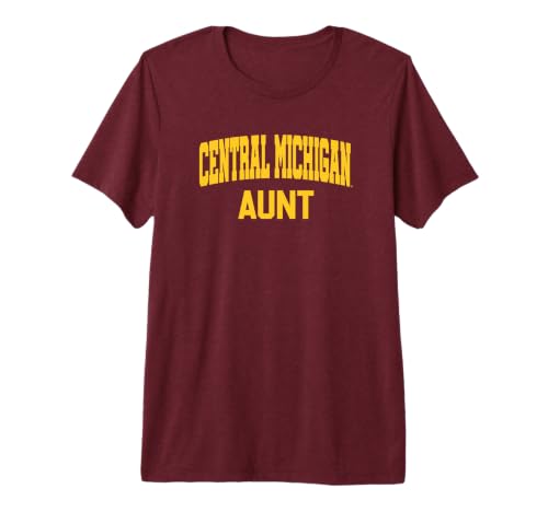 Central Michigan University CMU Chippewas Aunt Premium Tri-Blend T-Shirt