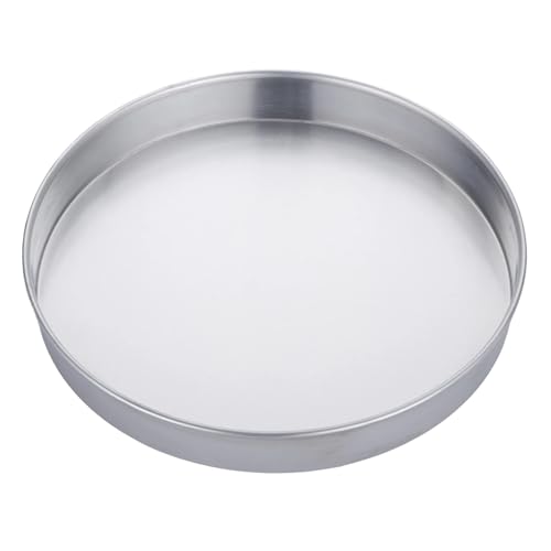 American Metalcraft A80142 Straight-Sided Aluminum Pan - 14 Inch Diameter, 2 Inch Height, Standard Weight, 18 Gauge, 1 mm Commercial Pizza Cake Baking Pan Silver - Hand Wash Only