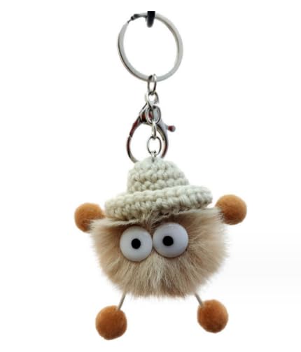 2 Pcs Plush Keychain Key Ring Personalized Cute Plush Charm Keychain for Girls