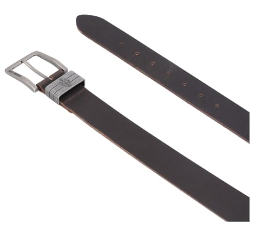 Harley-Davidson Men's Keeper Bar & Shield Logo W/Stitching Leather Belt - Brown3