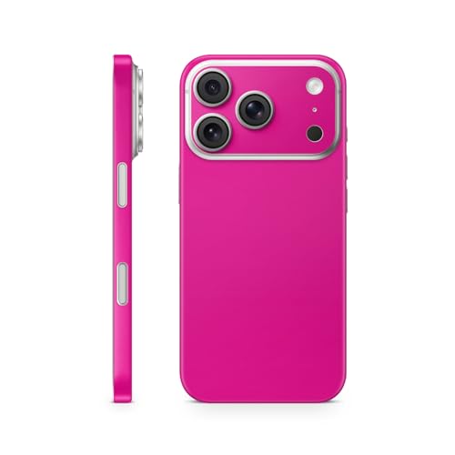 Phone Skin Compatible with Apple iPhone 17 Pro - Solid Hot Pink - Premium 3M Vinyl Protective Wrap Decal Cover - Easy to Apply | Crafted in The USA by MightySkins by Vision Signs & Graphics - Used condition - US$14.64