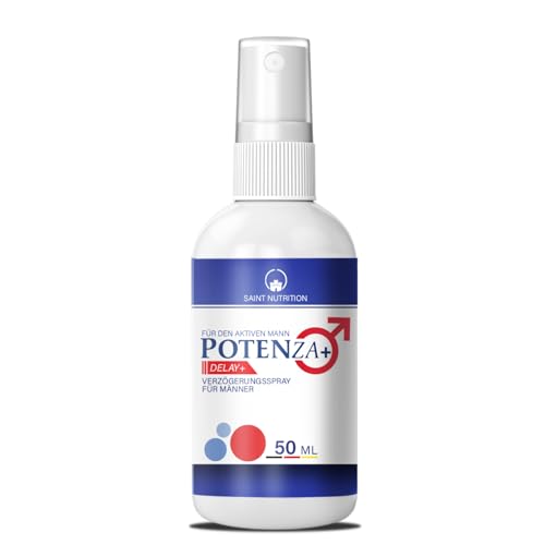 POTENZA+ Delay Spray für Mann - hochdosiert mit Sofortwirkung - Verzögerungsspray extra stark - Abgestimmt auf die Bedürfnisse für Männer - Langhaltende Kontrolle & natürliches Gefühl 50ml