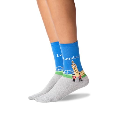 Image of Hot Sox Women's Novelty Geometric Pattern Crew