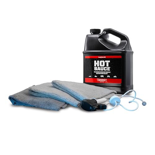 Boat Bling Hot Sauce To Go Kit 1 Gallon with Sprayer and 3-Pack Towels