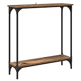 【Élégance industrielle】 Cette table console originale mélange des matériaux robustes et un design épuré, parfaite pour les espaces de vie contemporains. Inspirée des lofts urbains, elle a un look brut qui allie sophistication et fonction, idéale dans les couloirs, salons ou entrées. Elle maximise l'espace en étant étroite, parfaite pour les citadins modernes qui cherchent un style pratique.