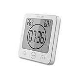 2, 【großes LCD-Multifunktionsdisplay 】: Anzeige von Zeit, Raumtemperatur, Luftfeuchtigkeit im Raum (Bereich 15% -95%), ° C / ° F Temperatur umschaltbar (Bereich 0 ° C - 50 ° C / 32 ° F) - 122 ° F) und 12-Stunden-Format (AM / PM) oder 24-Stunden-Format, auch Alarm- und Countdown-Timer.