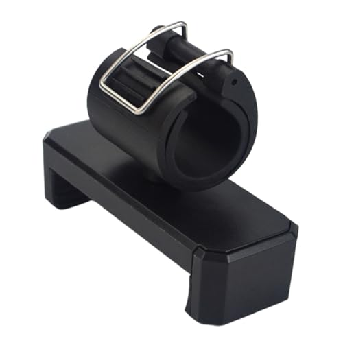 TOPBATHY Soporte para Teléfono Clip de Cierre Seguro Compatible Palo Selfie Abrazadera Ligera y Compacta para Móvil Color Negro Accesorio Práctico para Fotografía Exterior