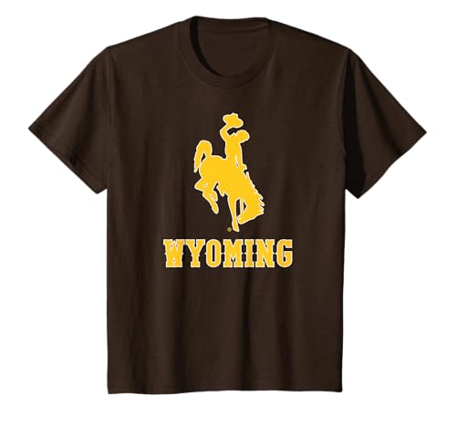 Kids University of Wyoming Brown MVP Wyoming Icon | Wyoming T-Shirt